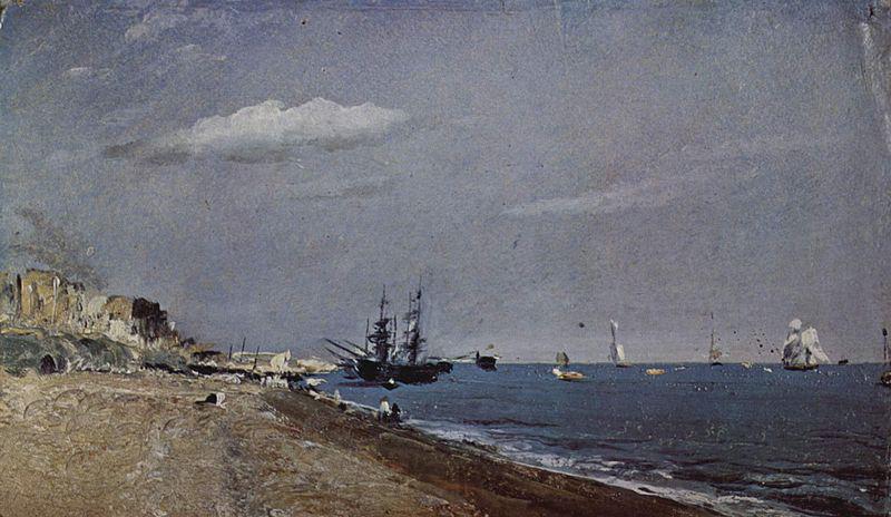 John Constable Beach of Brighton with sailing boats Spain oil painting art